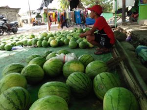 Pedagang Semangka Raup Untung Jutaan Perhari
