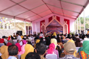 Ada Teriakan Hidup Jokowi Diacara Bendungan Mila