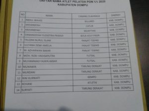 14 Atlet Dompu Wakili NTB di PON Papua
