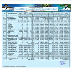 Info Keuangan Pemerintah Provinsi NTB