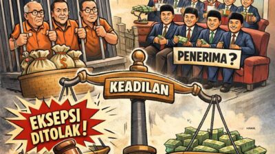 Kasus grafitikaasi 3 anggota DPRD sedang dalam tahap persidangan