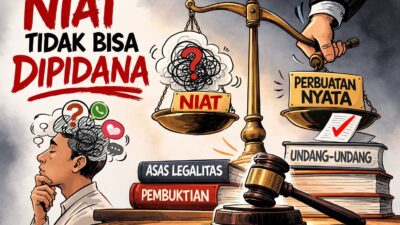 Niat saja tidak bisa dipidana