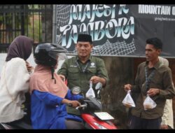 Bagikan Ratusan Takjil, TN Tambora Gelar Do,a Keselamatan