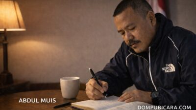 Abdul Muis sedang menulis