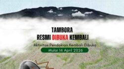Gunung Tambora Kembali Dibuka untuk Pendakian, Pengunjung Dilarang Dekati Kawah