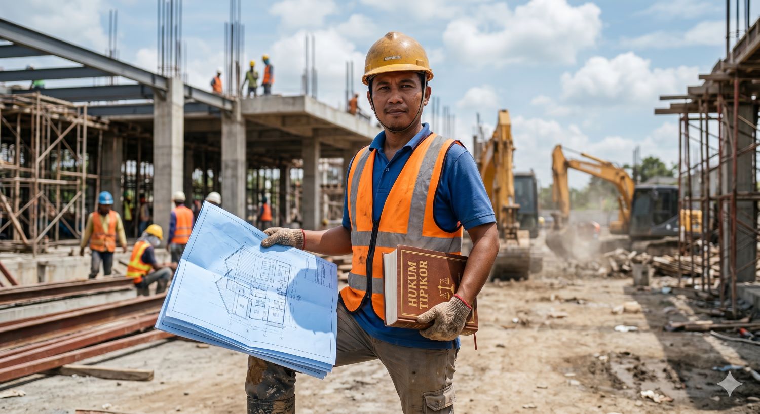 Kontraktor yang tengah berada di proyek