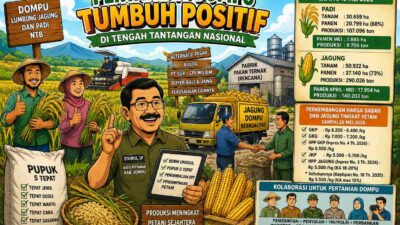 Pertanian Dompu Tumbuh Positif di Tengah Tantangan Nasional