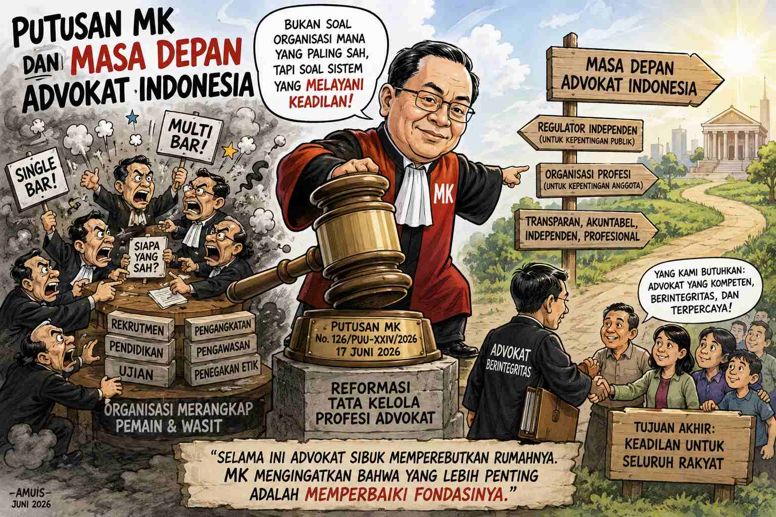 Putusan MK tentang organisasi advokat