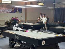 LIVE REPORT | Ana Pecah Telur! Emas Pertama Biliar Dompu Lahir dari Duel Menegangkan