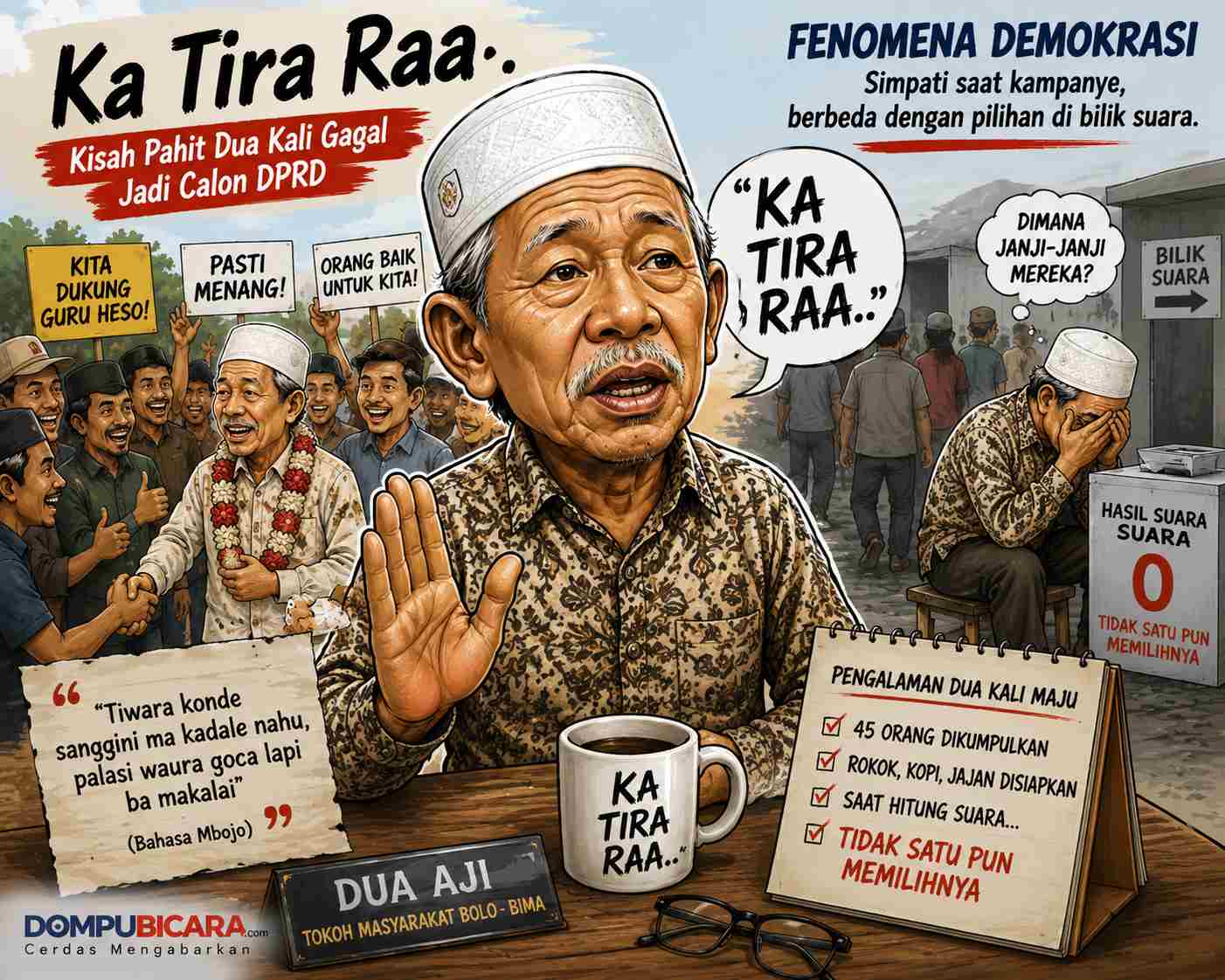 Dua Aji kecewa