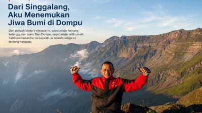 Bibir Kaldera Gunung Tambora