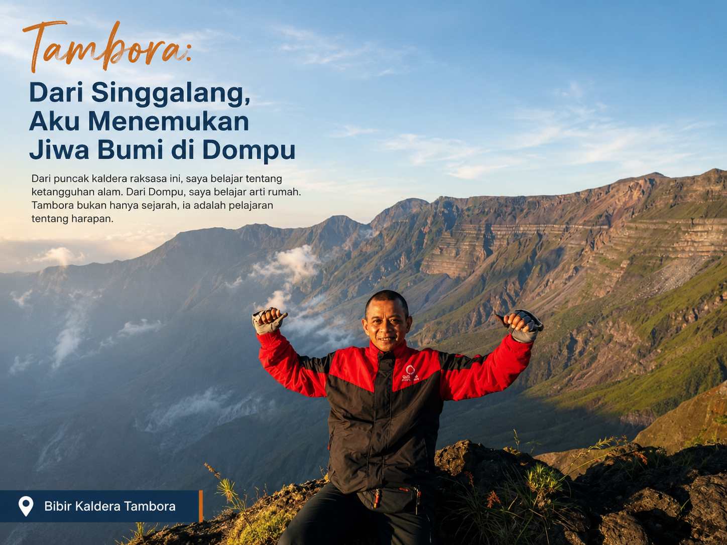 Bibir Kaldera Gunung Tambora