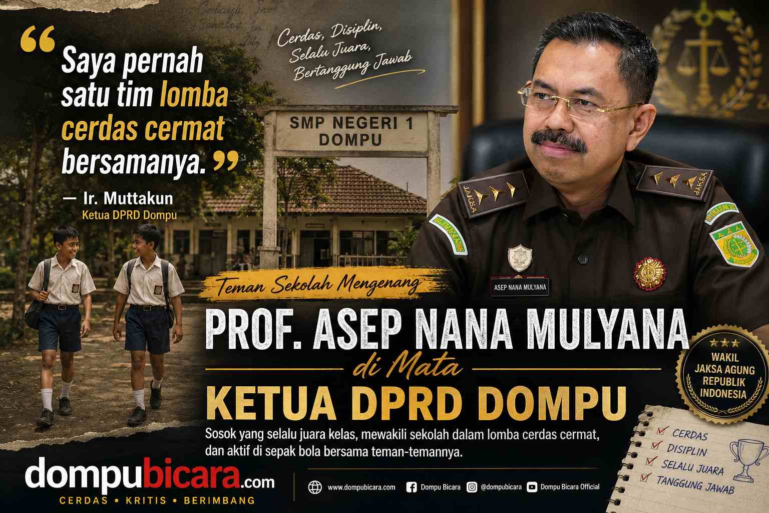 Prof Asep Nana Mulyana selalu juara kelas