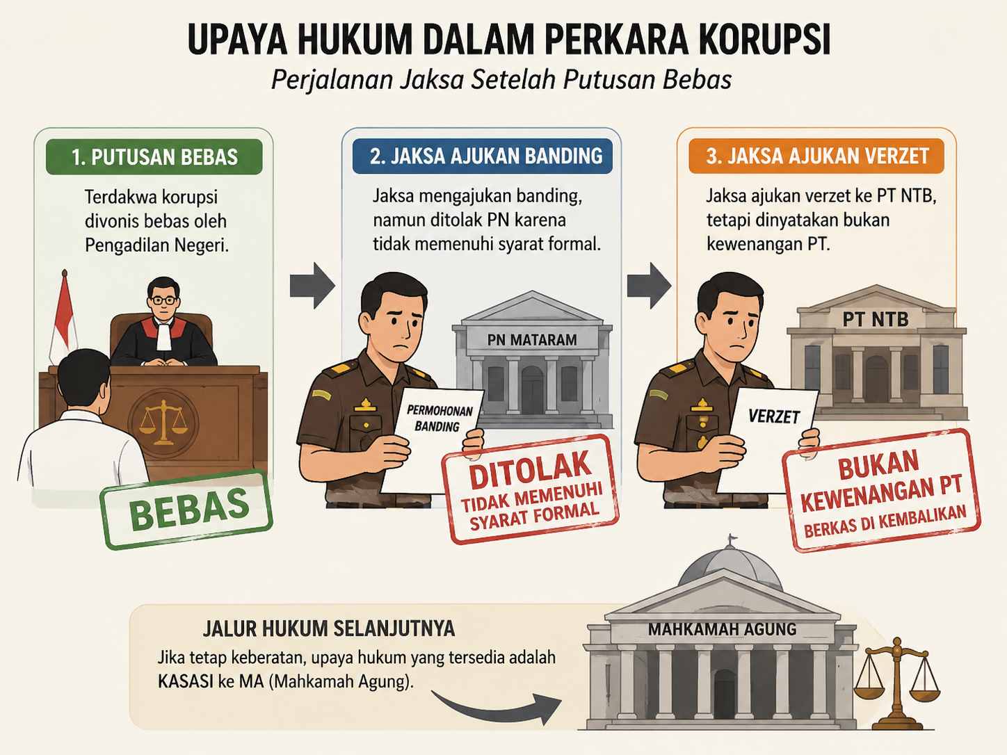 Kasus vonis bebas kini alami jalan buntu