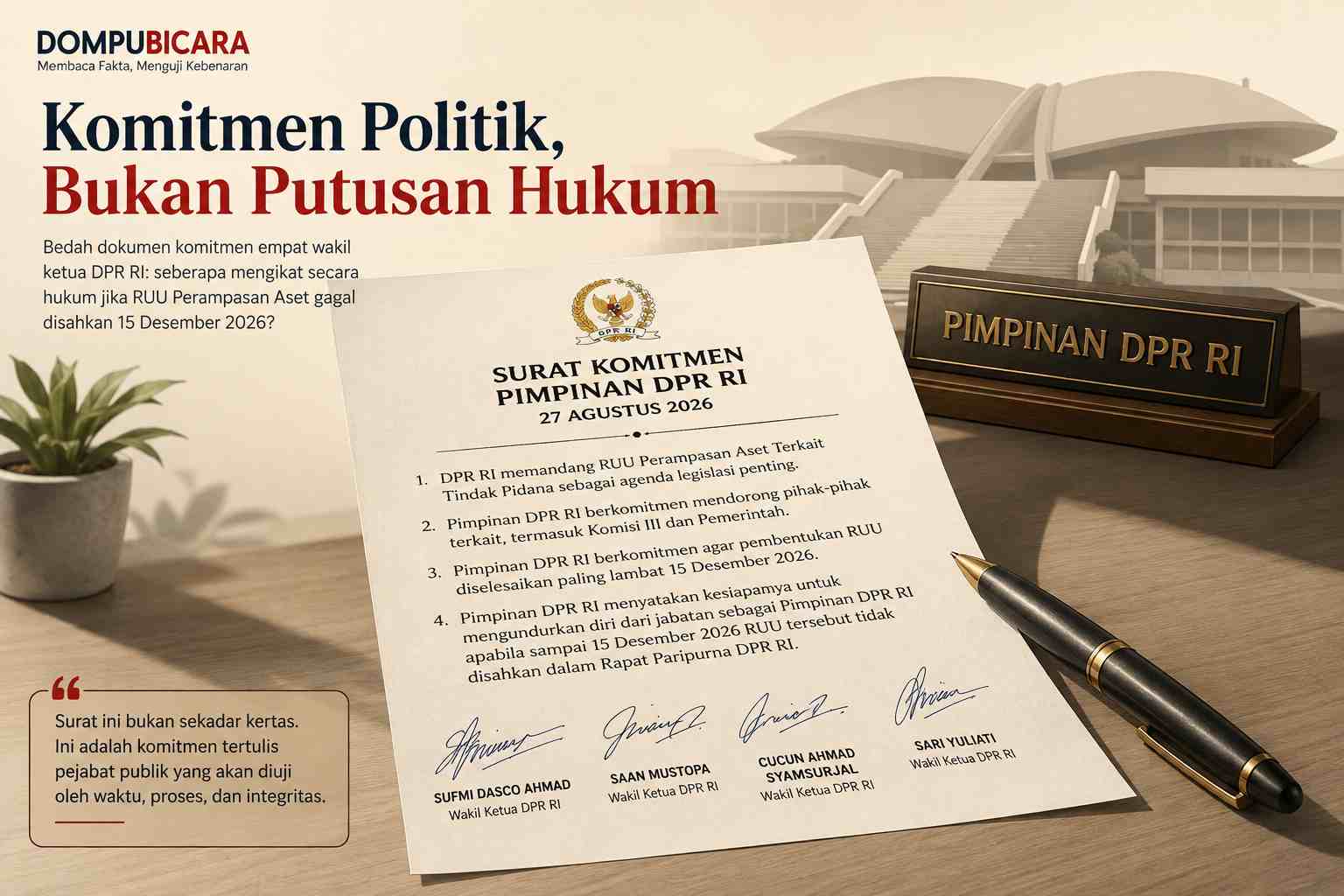 DPR Siap Mundur, Rampas Aset, Demo Jakarta, Pimpinan DPR